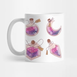 Bi-vials of LGBT potions sticker set of four Mug